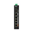 CONMUTADOR INDÚSTRIAL PoE BCS LINE 4xPOE 100Mbps 1xRJ45 1000Mbps 1xSFP 1000Mbps