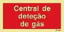 SINAL FOTOLUMINESCENTE CENTRAL GÁS 200x100mm