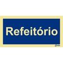 SINAL FOTOLUMINESCENTE REFEITÓRIO 200x100mm