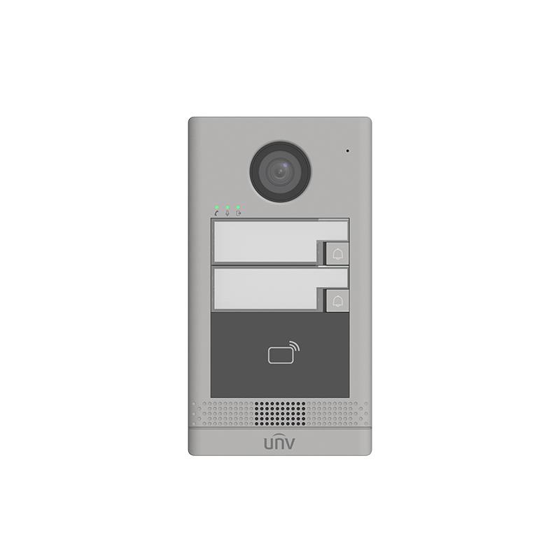 [OEU-202S-HMK2] BOTONEIRA IP 2MP 2 BOTÕES UNV 