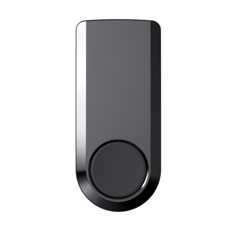 CAMPAINHA/BOTÃO GRAU 2 WIRELESS PRETA BOTÃO PROGRAMÁVEL LED MODO NOTURNO