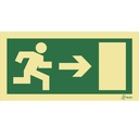SINAL FOTOLUMINESCENTE SAÍDA PORTA DIREITA 200x100mm