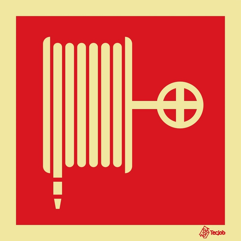 SINAL FOTOLUMINESCENTE CARRETEL 150x150mm