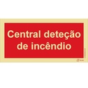 SINAL FOTOLUMINESCENTE CENTRAL INCÊNDIO 200x100mm
