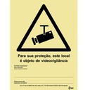 SINAL PVC OPACO CCTV RESPONSÁVEL PARA EXTERIOR 150x200mm