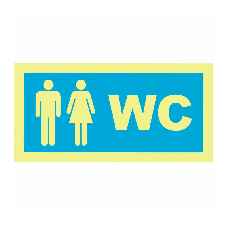 SINAL PVC OPACO WC MISTO 200x100mm