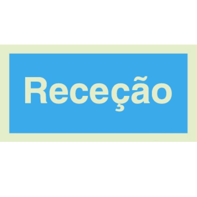 SINAL FOTOLUMINESCENTE RECEÇÃO 200x100mm