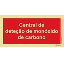 SINAL FOTOLUMINESCENTE CENTRAL MONÓXIDO 200x100mm