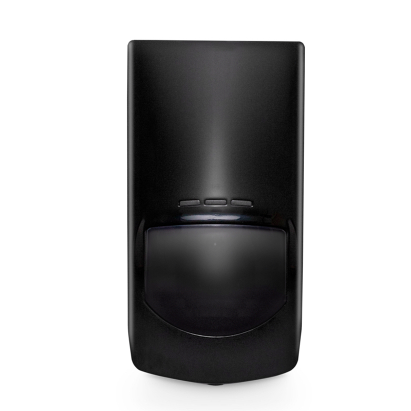 DETETOR GRAU 2 QUAD PIR WIRELESS PRETO RFI 2.7GHz 136 ÁREAS DETEÇÃO 15m x 90º PULSO DIGITAL OPÇÃO SUPORTE DB-G3