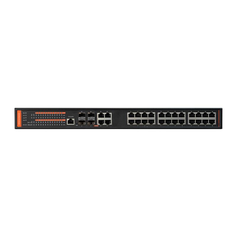 CONMUTADOR GESTIONADO 24xPoE 1Gbps + 4xUPLINK 1Gbps + 4xUPSFP 1 Gbps 802.3AF/AT