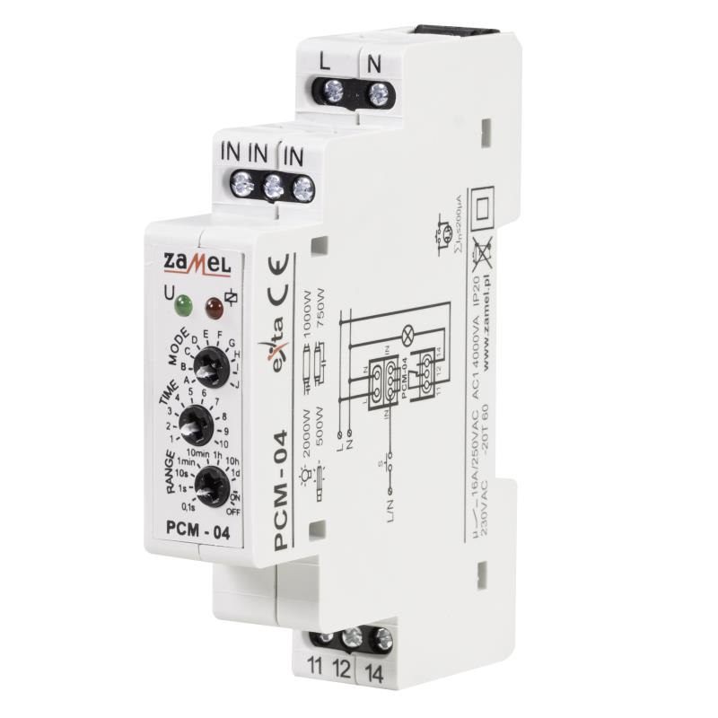 RELÉ TEMPORIZADO MODULAR 10x MULTIMODO