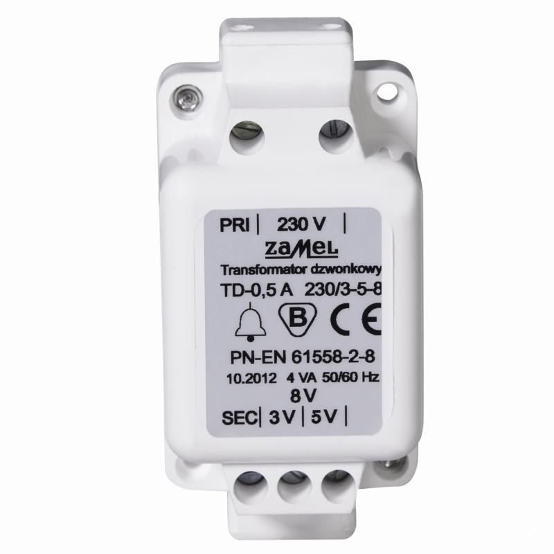 TRANSFORMADOR 230V/3-5-8V