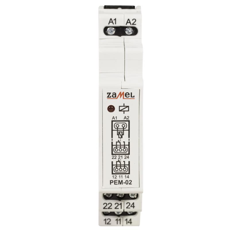 RELÉ MODULAR 2 INVERSORES 24Vac/dc