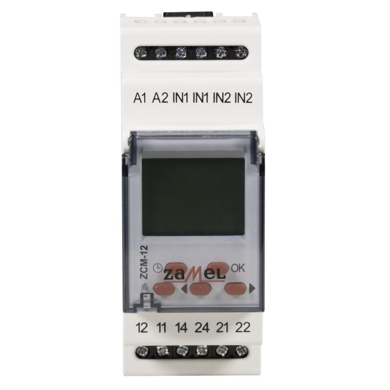 [ZMZCM12] PROGRAMADOR HORÁRIO MODULAR DIGITAL SEMANAL 2 CANALES
