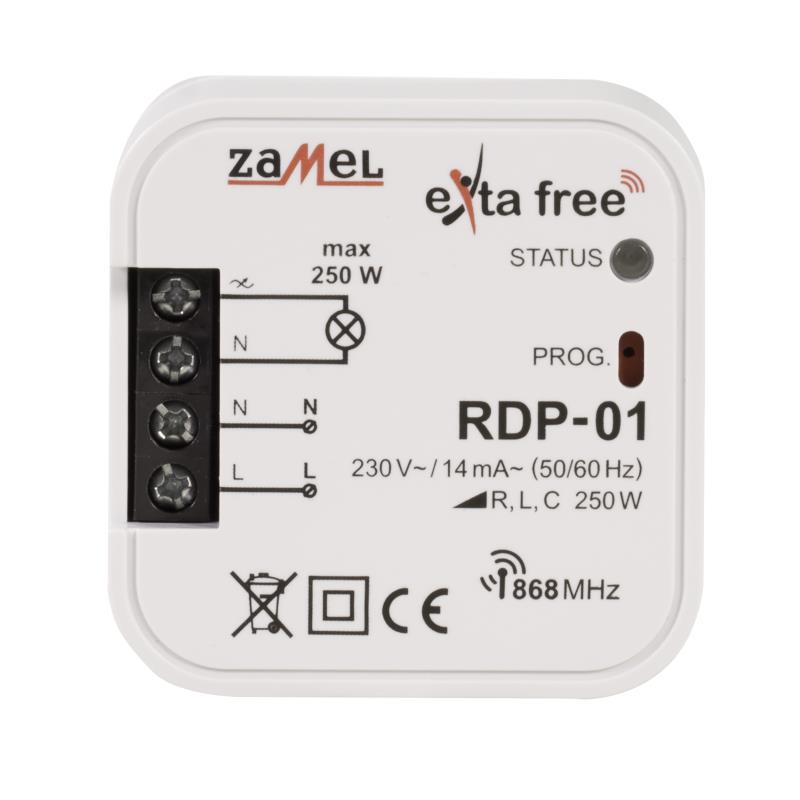 RECETOR 1 CANAL REGULÁVEL - DIMMER  EXTA FREE PARA CAIXA APARELHAGEM