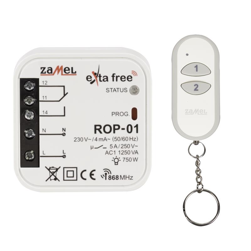 KIT COMANDO E RECETOR CONTROLO UNIVERSAL 1 CANAL EXTA FREE