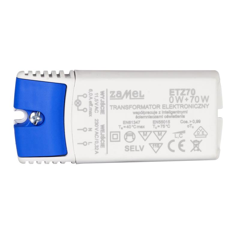 TRANSFORMADOR ELECTRÓNICO 230Vac 11.5Vac 0-70W