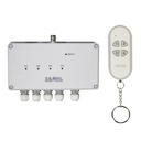 KIT RECETOR E COMANDO 4 CANAIS PARA INSTALAÇÃO NO EXTERIOR EXTA FREE