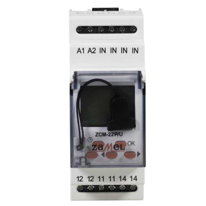 PROGRAMADOR HORÁRIO MODULAR DIGITAL ANUAL 1 CANAL CON MEMÓRIA