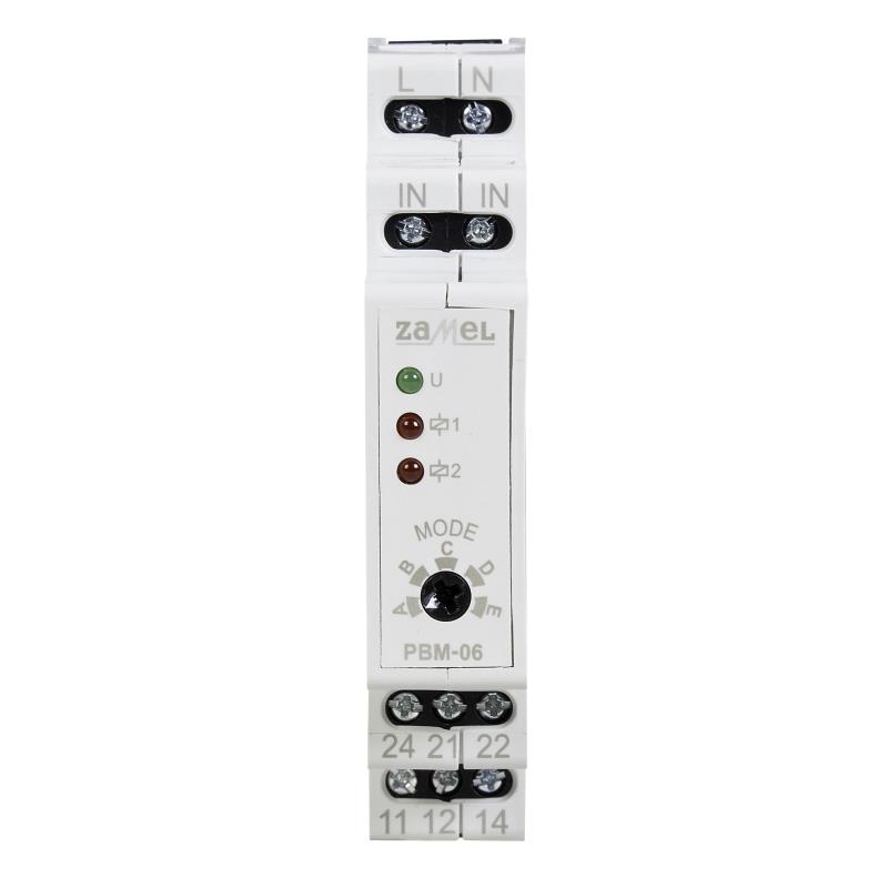 [ZMPBM06] TELERRUPTOR MODULAR 230Vac MULTIFUNÇÕES 5 MODOS