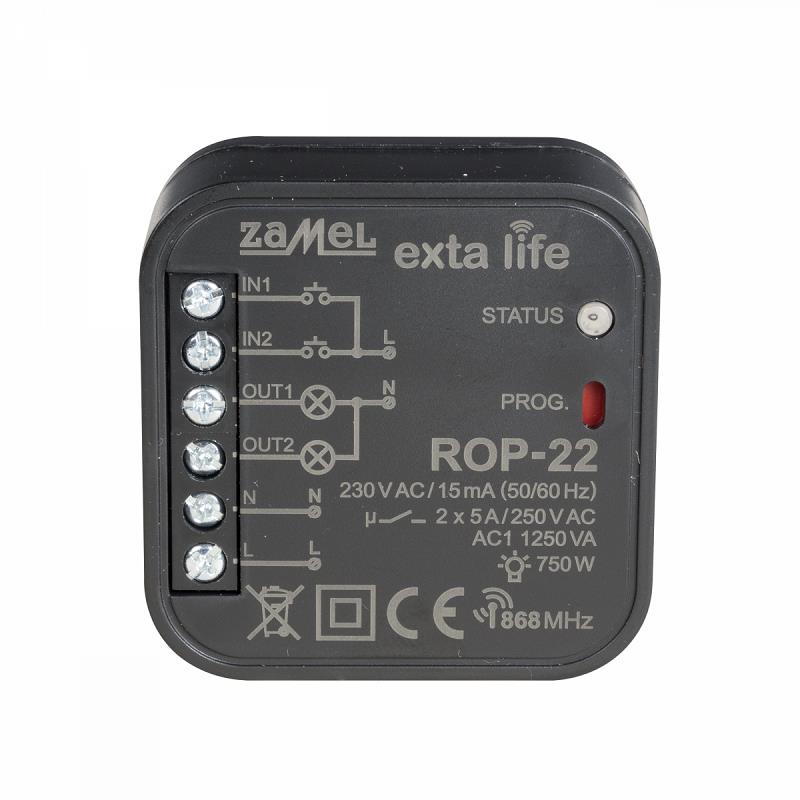RECEPTOR 2 CANALES EXTA LIFE PARA CAJA DE EQUIPO
