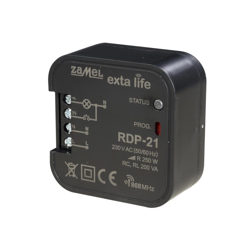 RECEPTOR REGULADOR/DIMMER 1 CANAL EXTA LIFE PARA CAJA DE EQUIPO
