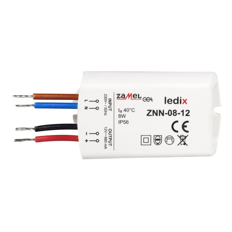 FONTE ALIMENTAÇÃO LED 12Vdc 8W
