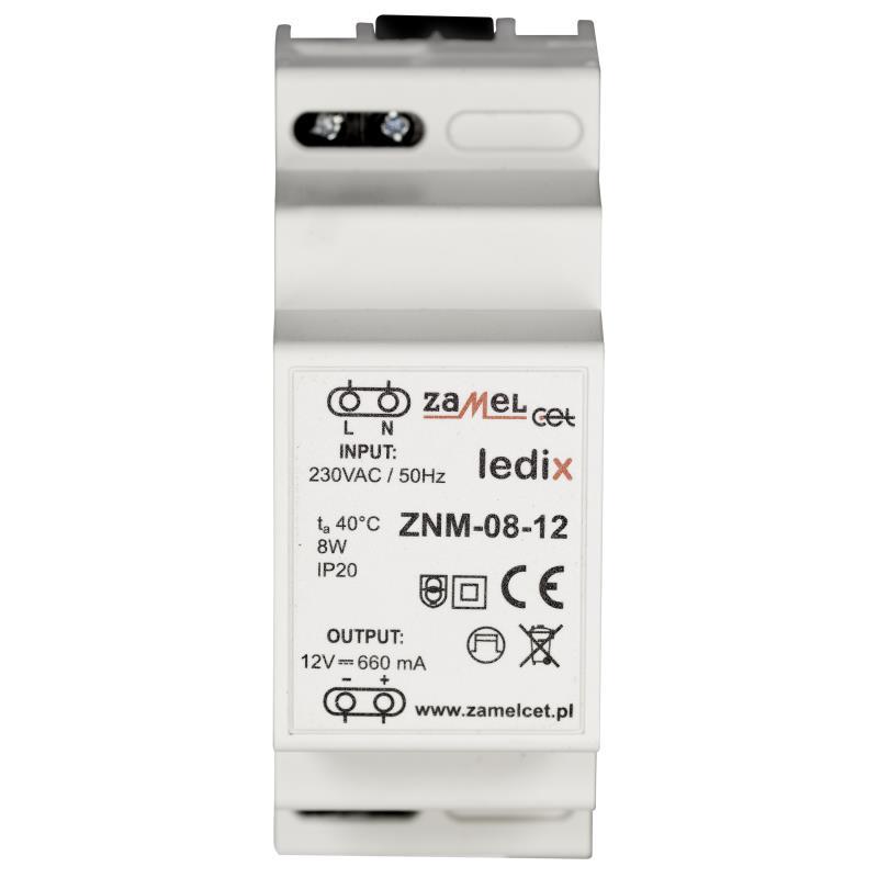 FONTE ALIMENTAÇÃO MODULAR LED 12Vdc 8W