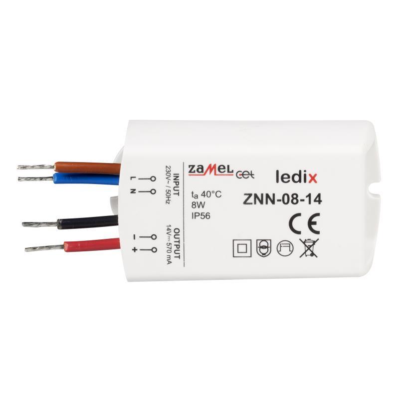 FUENTE DE ALIMENTACIÓN
 LED 14Vdc 8W