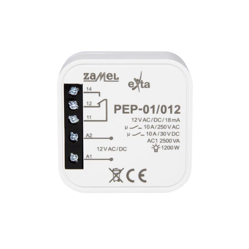 RELÉ 1 INVERSOR 10A 12Vac/dc PARA CAJA DE EQUIPO