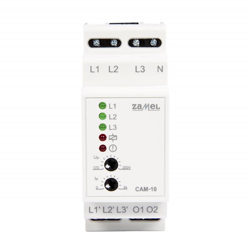 [ZMCAM10] SENSOR MODULAR SEQUÊNCIA E FALTA FASE COM CONTROLO CONTACTO