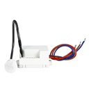 MINI DETETOR MOVIMENTO EMPROTADO 230Vac IP20 120º/360º 6m