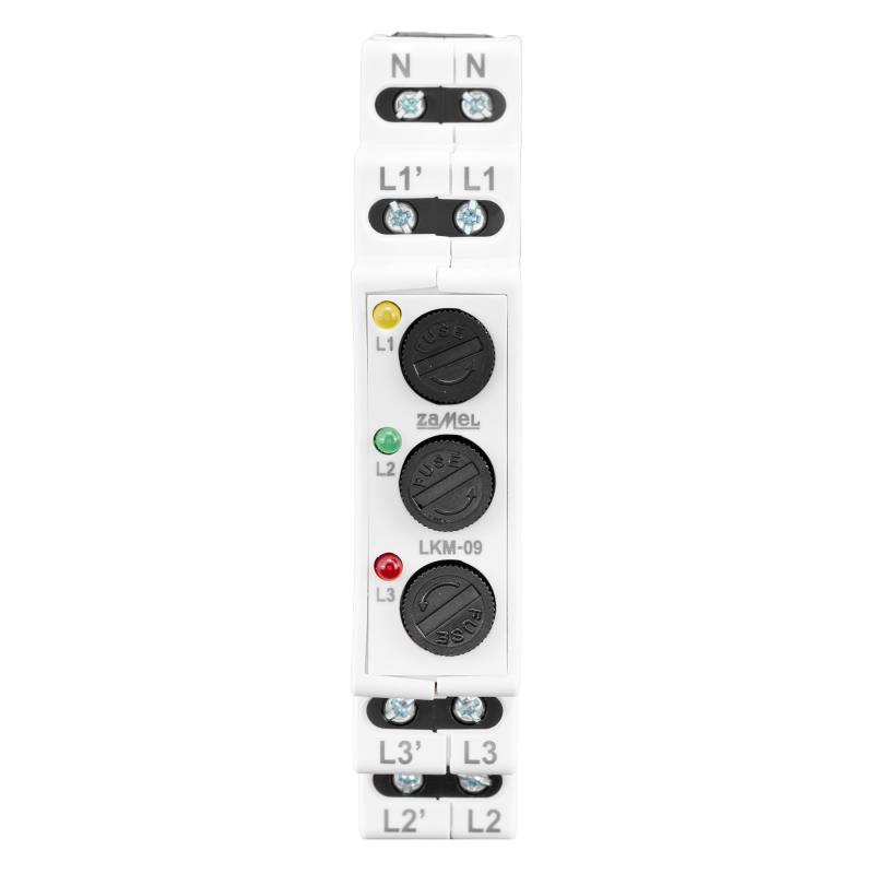 SINALIZADOR MODULAR PRESENÇA TENSÃO COM FUSÍVEIS