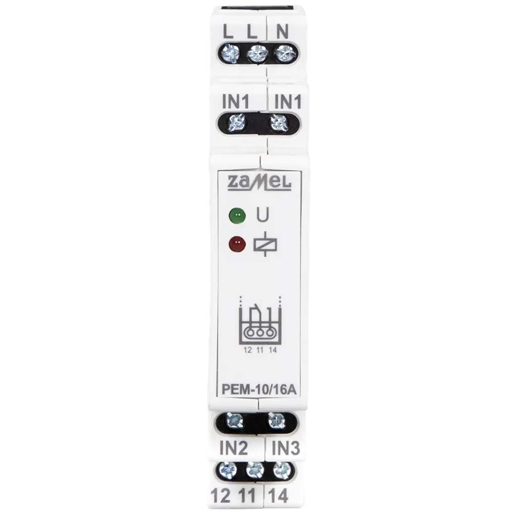 RELÉ MODULAR 1 INVERSOR 230Vac 16A 