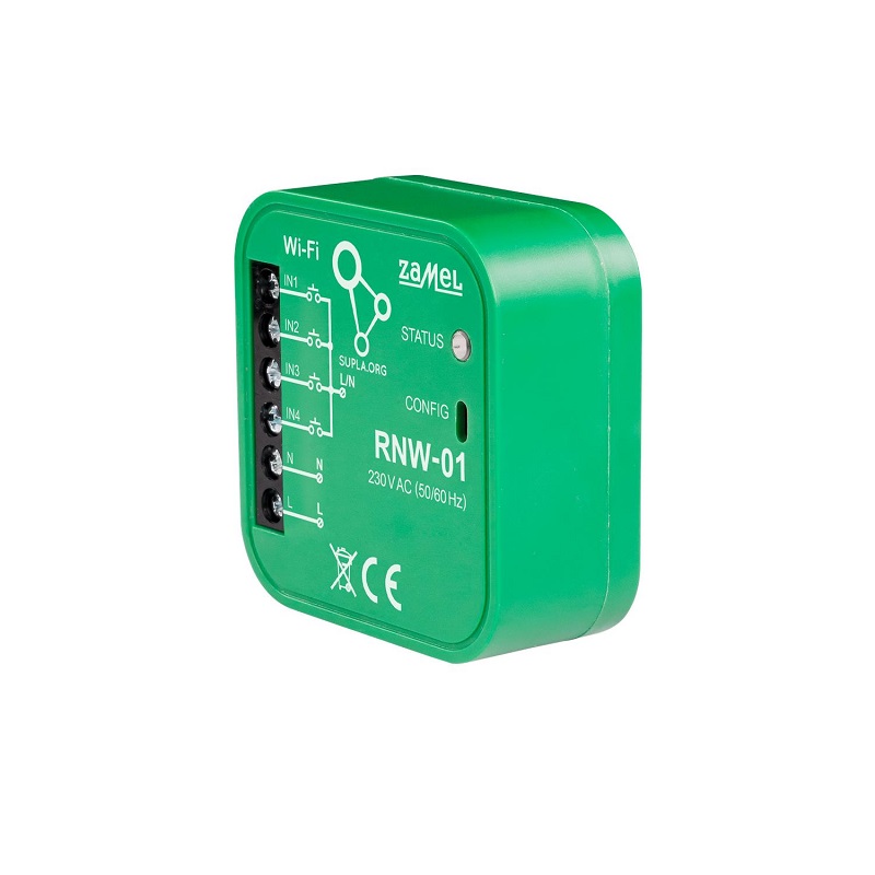 TRANSMISOR 4 CANALES 230Vac SUPLA PARA CAJA DE EQUIPO