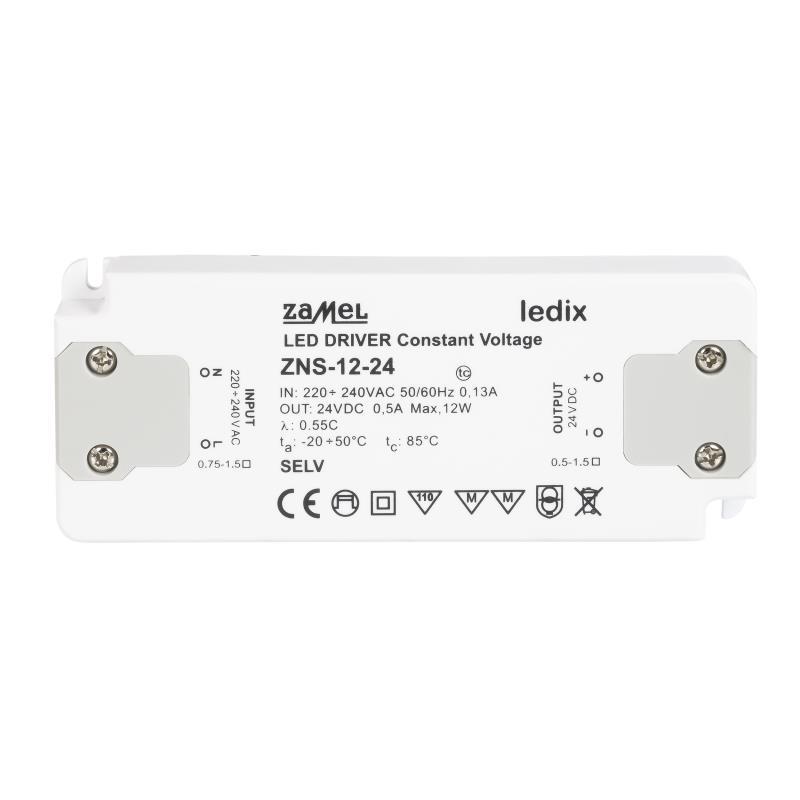 [ZMZNS1224] FUENTE DE ALIMENTACIÓN LED SLIM 24Vdc 12W