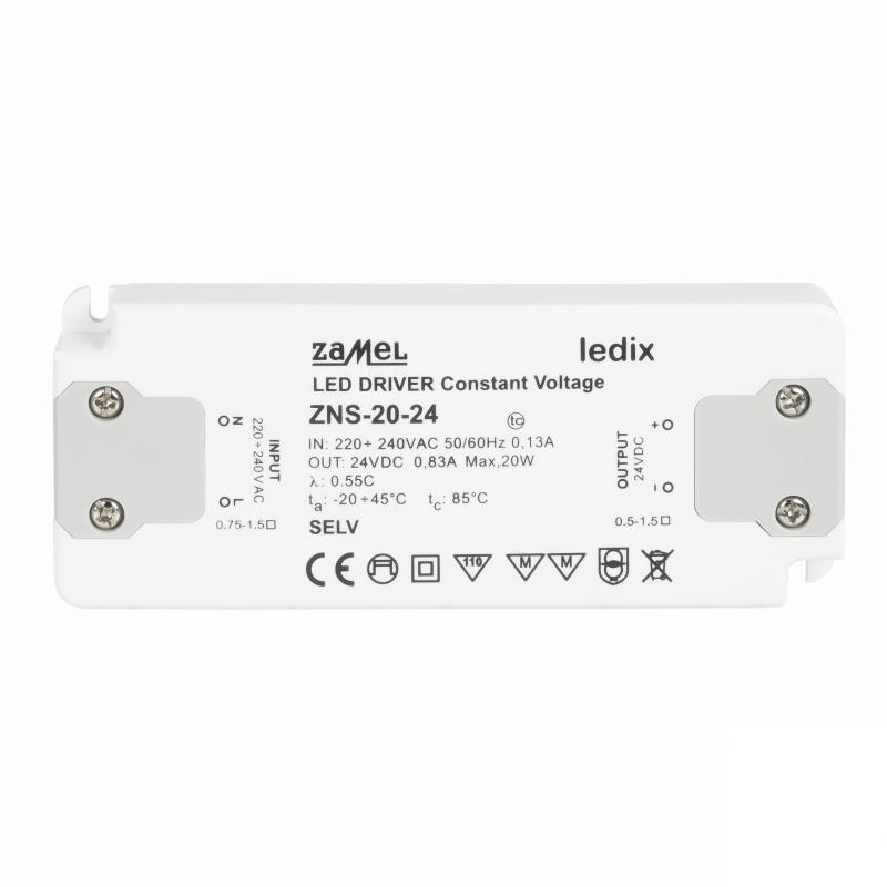 FUENTE DE ALIMENTACIÓN LED SLIM 24Vdc 20W