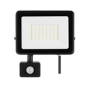 FLOODLIGHT COM SENSOR 50W 3000K IP65 240Vac