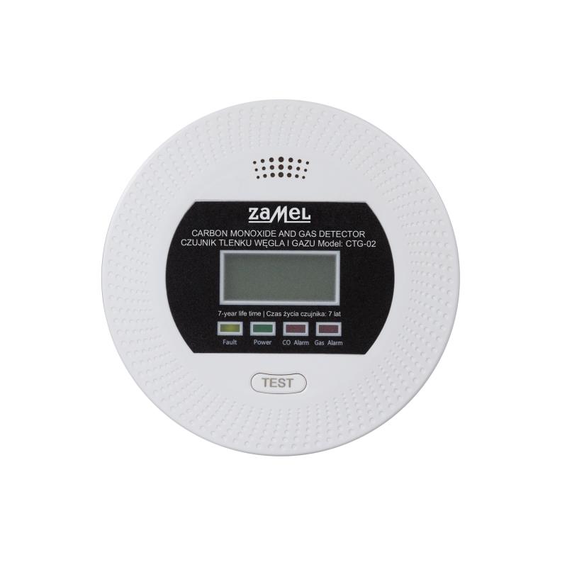 [ZMCTG02] DETECTOR DE GAS Y MONÓXIDO DE CARBONO 5VDC + BATERÍA DE RESPALDO