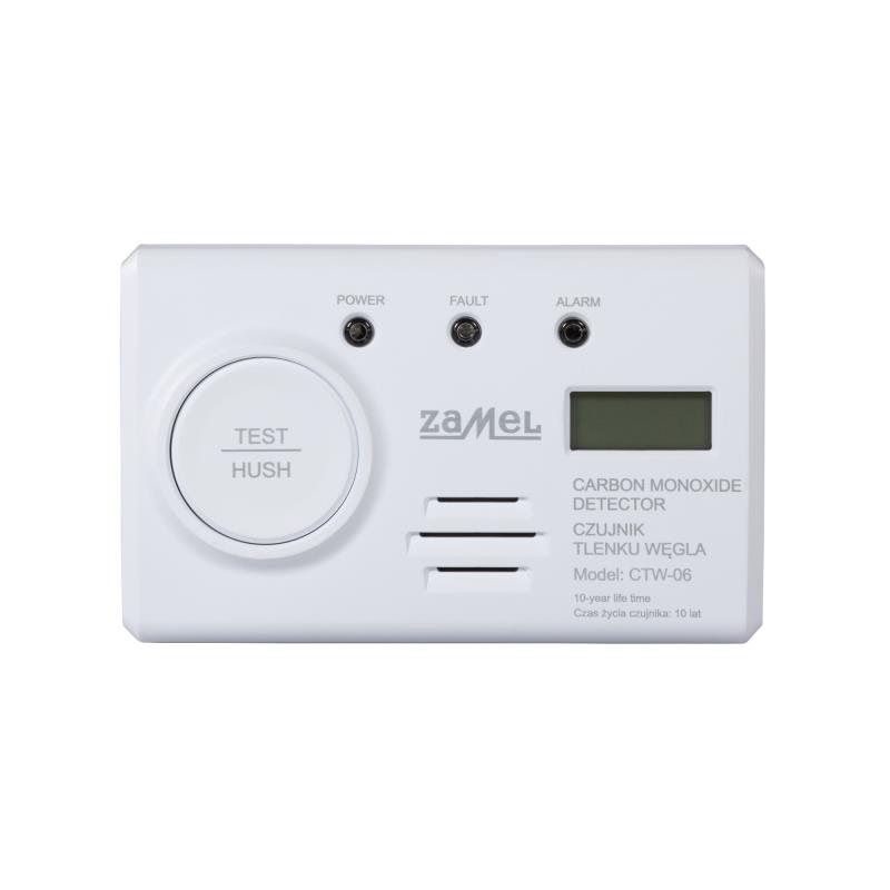 DETECTOR MONÓXIDO CARBONO BATERÍA NO REEMPLAZABLE