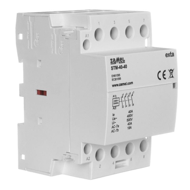 CONTACTOR MODULAR ELECTROMAGNÉTICO 40A 4xNA 230Vac