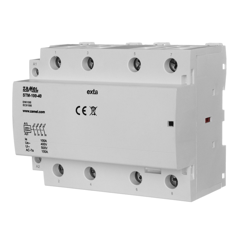 [ZMSTM10040] CONTACTOR MODULAR ELECTROMAGNÉTICO 100A 4xNA 230Vac