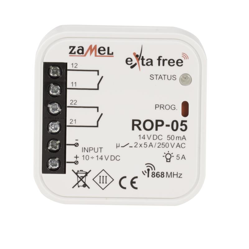 RECEPTOR RADIO 2 CANALES 10-14Vdc  EXTA FREE PARA CAJA DE EQUIPO