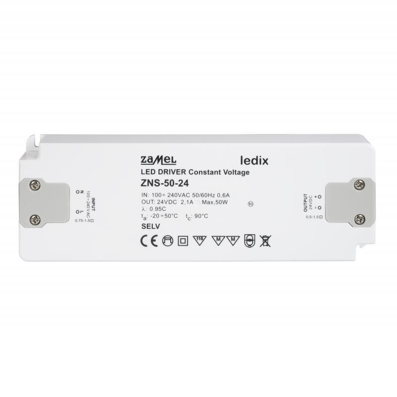 FONTE ALIMENTAÇÃO LED SLIM 24Vdc 50W