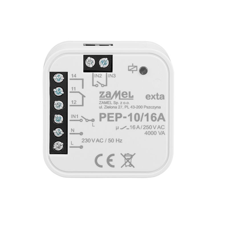 RELÉ 1 INVERSOR 16A 220Vac/dc PARA CAIXA APARELHAGEM