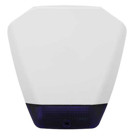 SIRENE ESX SHIELD GRAU 3 FRENTE BRANCA LENTE AZUL