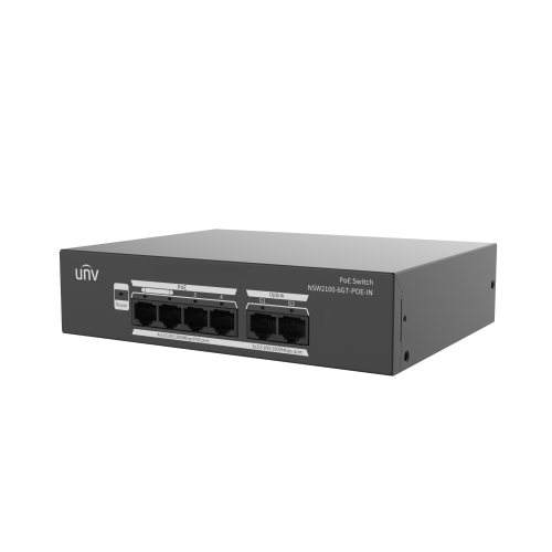 SWITCH GERIDO 4xPoE 1Gbps + 2xUPLINK 1Gbps L2 65W MÁXIMO