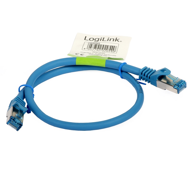 0.5m CABO S/FTP PATCHCORD CAT 6A NETSET AZUL