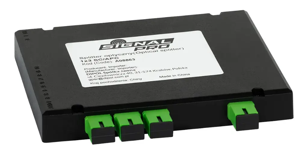DIVISOR ÓPTICO 1x3 SC/APC SIGNAL PRO