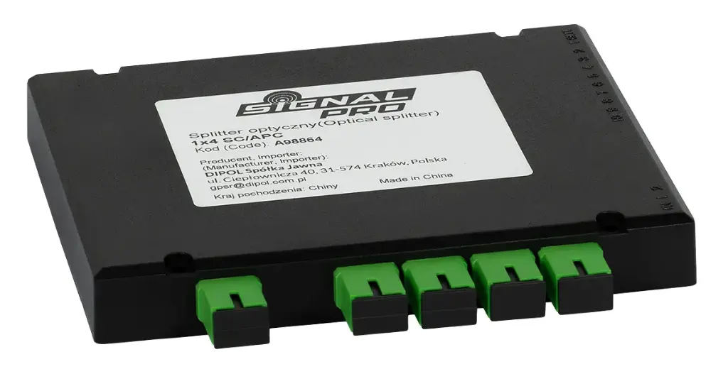 DIVISOR ÓPTICO 1x4 SC/APC SIGNAL PRO